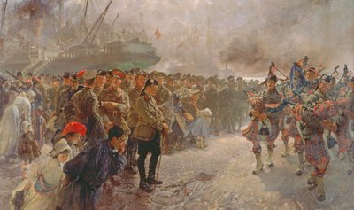 Landing of the First Canadian Division at St. Nazaire by Edgar Bundy